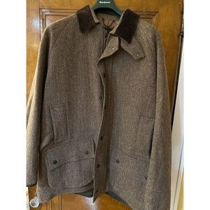 Barbour Men’s Harris Tweed Field Coat XL 46/48”